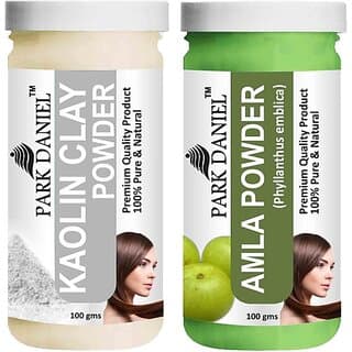 PARK DANIEL Pure & Natural Kaolin Powder & Amla Powder Combo Pack of 2 Bottles of 100 gm (200 gm ) (200 ml) - Hair Oils, Care, and Styling | Buy online on ZillyBuy