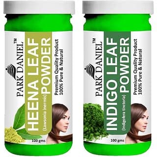 PARK DANIEL Pure & Natural Henna Leaf Powder & Indigo Leaf Powder Combo Pack (200 ml) - Hair Oils, Care, and Styling | Buy online on ZillyBuy