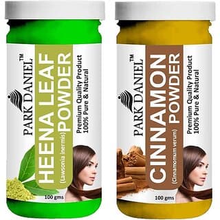 PARK DANIEL Pure & Natural Henna Leaf Powder & Cinnamon Powder Combo Pack (200 ml) - Hair Oils, Care, and Styling | Buy online on ZillyBuy