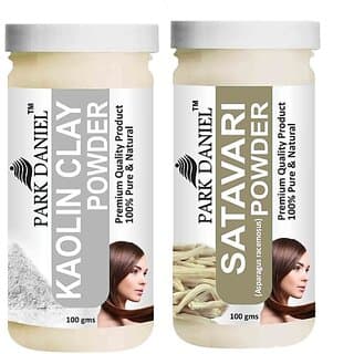 PARK DANIEL Pure & Natural Kaolin Powder & Satavari Powder Combo Pack of 2 Bottles of 100 gm (200 gm ) (200 ml) - Hair Oils, Care, and Styling | Buy online on ZillyBuy