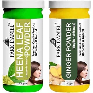 PARK DANIEL Pure & Natural Henna Leaf Powder & Ginger Powder Combo Pack (200 ml) - Hair Oils, Care, and Styling | Buy online on ZillyBuy