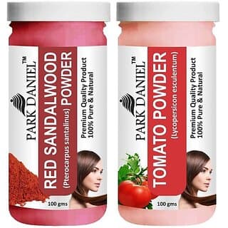 PARK DANIEL Premium Red Sandalwood Powder & Tomato Powder Combo Pack of 2 Jars of 100 gms(200 gms) (200 g) - Hair Oils, Care, and Styling | Buy online on ZillyBuy