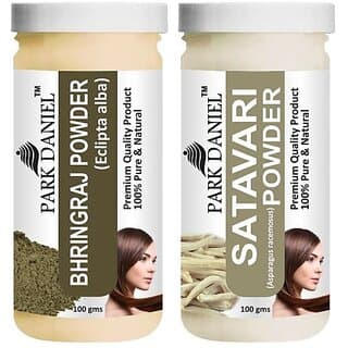 PARK DANIEL Pure & Natural Bhringraj Powder & Satavari Powder Combo Pack (200 ml) - Hair Oils, Care, and Styling | Buy online on ZillyBuy
