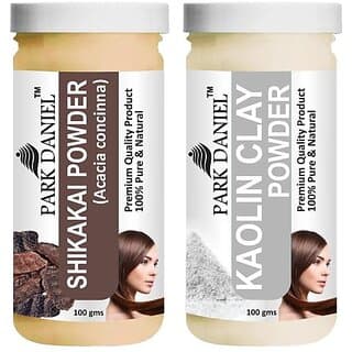 PARK DANIEL Pure & Natural Shikakai Powder & Kaolin Clay Powder Combo Pack of 2 Bottles of 100 gm (200 gm ) (200 ml) - Hair Oils, Care, and Styling | Buy online on ZillyBuy