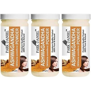 PARK DANIEL Premium Ashwagandha Powder- For Skin Care Combo Pack 3 bottles of 100 gms(300 gms) (300 g) - Hair Oils, Care, and Styling | Buy online on ZillyBuy