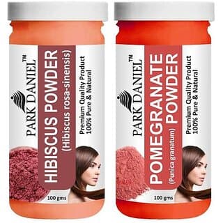 PARK DANIEL Pure & Natural Hibiscus Powder & Pomegranate Powder Combo Pack (200 ml) - Hair Oils, Care, and Styling | Buy online on ZillyBuy
