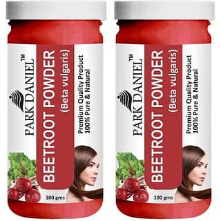 PARK DANIEL Premium Beetroot Powder - For Face Pack And Hair Pack Combo Pack 2 bottles of 100 gms(200 gms) (200 g) - Hair Oils, Care, and Styling | Buy online on ZillyBuy