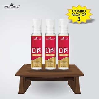 PARK DANIEL Premium Beetroot Roll On Lip Serum, - Advanced Brightening & Lightening Formula for Soft, Moisturised Lips With Glossy & Shine Combo pack of 3 roll ons of 10ml(30 ml) Fruity (Pack of: 3, 30 g) - Makeup - Lips | Buy online on ZillyBuy