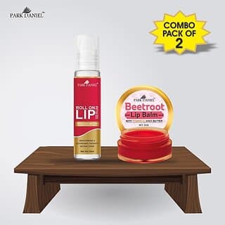 PARK DANIEL Roll On Lip Serum (10 ml) & Beetroot Lip Balm (8 gm) Combo Pack Of 2 items Fruity (Pack of: 2, 18 g) - Makeup - Lips | Buy online on ZillyBuy