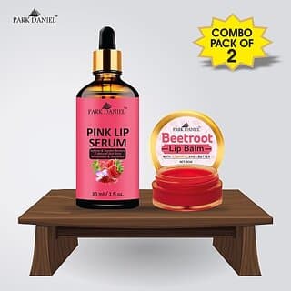 PARK DANIEL Pink Lip Serum (30 ml) & Beetroot Lip Balm (8 gm) Combo Pack Of 2 items Fruity (Pack of: 2, 38 g) - Makeup - Lips | Buy online on ZillyBuy