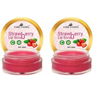 PARK DANIEL Premium Strawberry Lip Scrub for dark lips to lighten for Men & Women- Enriched with Cane Sugar Powder, Tocopherol (Vitamin E), Cocoa Butter, Shea Butter Combo pack of 2 Jars of 08 gms(16 Gms) Strawberry (Pack of: 2, 16 g) - Makeup - Lips | Buy online on ZillyBuy