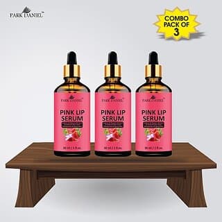 PARK DANIEL Pink Lip Serum Oil -With Vitamin E- For Glossy & Shiny Lips with Moisturizing Effect-Fruity Flavor- Men & Women Combo pack of 3 bottles of 30 ml(90 ml) Natural (Pack of: 3, 90 g) - Makeup - Lips | Buy online on ZillyBuy