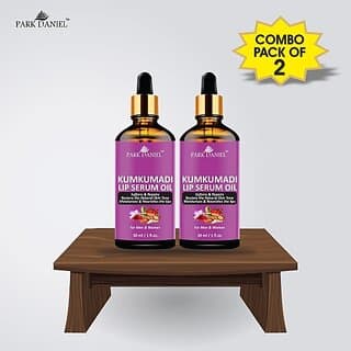 PARK DANIEL Premium Kumkumadi Lip Serum Oil For Shiny and Dry Lips- Ideal for Men and Women Combo Pack Of 2 bottle of 30 ml(60 ml) Natural (Pack of: 2, 60 g) - Makeup - Lips | Buy online on ZillyBuy