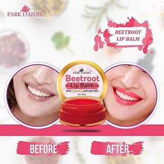 PARK DANIEL Premium Beetroot Lip Balm - Enriched With Vitamin E & Mango Butter- For Lightening the dark Lips, Lip Care for Dry & Chapped Lips(08 Gms) Beetroot (Pack of: 1, 8 g) - Makeup - Lips | Buy online on ZillyBuy