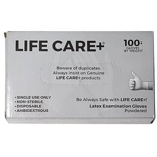 Life Care+ Latex Examination Gloves ( Large , Pack Of 100 ) - Makeup - Body | Buy online on ZillyBuy
