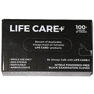Life Care+ Black Nitrile Examination Gloves ( Large ,Pack Of 100 ) - Makeup - Body | Buy online on ZillyBuy
