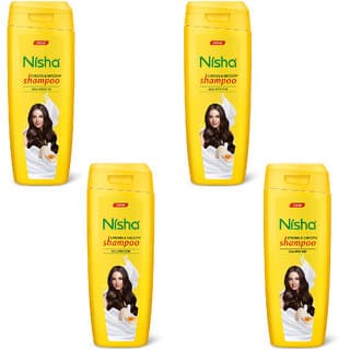 Nisha Shampoo For Women & Men 75ml EACH (Pack OF 4) | Egg Protein Flavour - Shampoos and Conditioners | Buy online on ZillyBuy