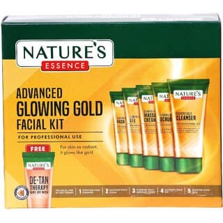 Natures Essence Glowing Gold Facial Kit (500gm+100ml) - Skin Care - Face Cleansers | Buy online on ZillyBuy