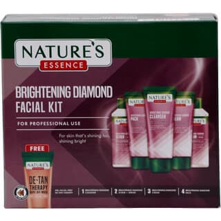 Natures Essence Brightening Diamond Facial Kit (325gm+200ml) - Skin Care - Face Cleansers | Buy online on ZillyBuy