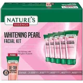 Natures Essence Whitening Pearl Facial kit (500gm+100ml) - Skin Care - Face Cleansers | Buy online on ZillyBuy