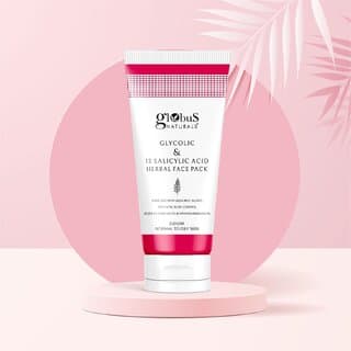 Globus Naturals Anti Acne Glycolic & 1 % Salicylic Acid Face Pack, For Acne Prone & Oily Skin, 100 gms  - Skin Care - Face Cleansers | Buy online on ZillyBuy