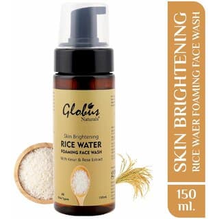 Globus Naturals Foaming Face wash Rice water 150 ml - Skin Care - Face Cleansers | Buy online on ZillyBuy