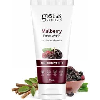 Globus Naturals Mulberry Fairness Face Wash For Even Skin Tone, Deep Cleansing Moisturizing & Nourishing, Natural & Ayurvedic Formula, Chemical Free, Cruelty Free, Suitable For All Skin Types, 75 gm - Skin Care - Face Cleansers | Buy online on ZillyBuy