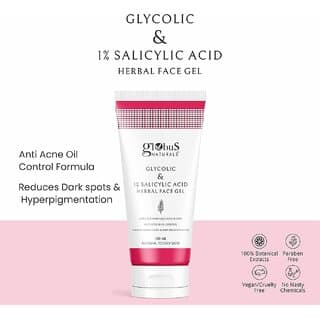 Globus Naturals Glycolic  1 Salicylic Acid Herbal Anti Acne Face Gel. - Skin Care - Lotions, Moisturisers, and Creams | Buy online on ZillyBuy