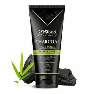 Globus Naturals Detox Charcoal Men, Women Scrub 100gm - Skin Care - Face Cleansers | Buy online on ZillyBuy