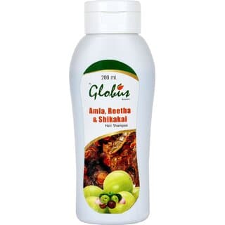 Globus Remedies Amla Reetha Shikakai Shampoo - 200 ml  - Shampoos and Conditioners | Buy online on ZillyBuy