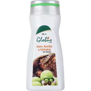 Globus Remedies Amla Reetha Shikakai Shampoo - 200 ml - Shampoos and Conditioners | Buy online on ZillyBuy