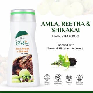 Globus Remedies Amla Reetha Shikakai Shampoo - 200 ml - Shampoos and Conditioners | Buy online on ZillyBuy