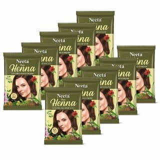 Neeta Pure Henna For Hair Color & Hair Care 25 gm (Pack of 10) (250 g) - Hair Oils, Care, and Styling | Buy online on ZillyBuy