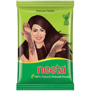 Neeta Natural Mehendi /Henna Powder for Hair Colour & Mehndi Design 500 gm (Pack Of 1) , Natural Brown - Hair Oils, Care, and Styling | Buy online on ZillyBuy