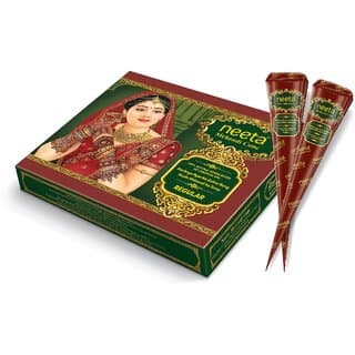 Neeta Mehendi Cone Henna Temparrory Tettoo (Pack of 12 Pcs) (180 g) - Hair Oils, Care, and Styling | Buy online on ZillyBuy