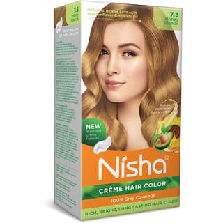 Nisha cream permanent hair color superior quality permanent Fashion Highlights and rich bright long-lasting colour Honey Blonde (pack of 1) , Honey Blonde - Hair Oils, Care, and Styling | Buy online on ZillyBuy