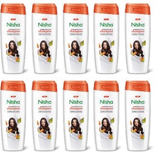 Nisha Shampoo For Women & Men 75ml EACH (Pack OF 10) | Almond Flavour - Shampoos and Conditioners | Buy online on ZillyBuy