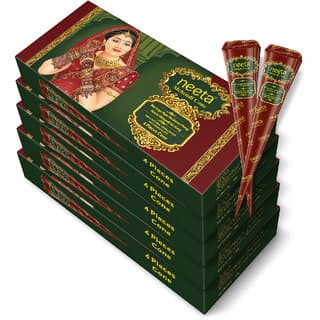 Neeta Mehendi Cone Henna Temporary Tettoo Mehendi (Pack of 20 Pcs) Natural Mehendi Natural Mehendi (Pack of 20) - Hair Oils, Care, and Styling | Buy online on ZillyBuy