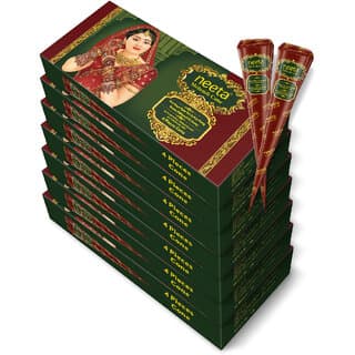 Neeta Mehendi Cone Henna Temporary Tettoo Mehendi (Pack of 28 Pcs) Natural Mehendi Natural Mehendi (Pack of 28) - Hair Oils, Care, and Styling | Buy online on ZillyBuy