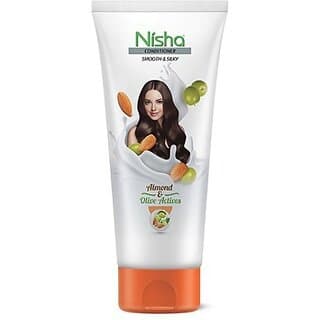 Nisha Smooth  Silky Conditioner Tube, 180ml White (180 ml) - Shampoos and Conditioners | Buy online on ZillyBuy