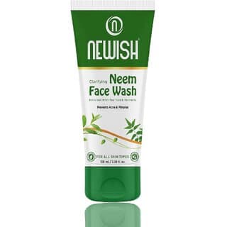 Newish Clarifying Neem Face Wash, Enriched With Aloevera, For Prevents Acne  Pimples, 100ml - Skin Care - Face Cleansers | Buy online on ZillyBuy