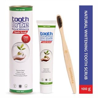 toothbrite Natural Whitening Tooth Scrub Gel Toothpaste, Removes Whitens Teeth Stains, Pack Of 2, 100g Each - Oral Care | Buy online on ZillyBuy
