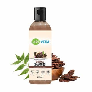 CareVeda Shikakai Hair Fall Control Shampoo with Neem | Ayurvedic Formula for All Hair Types (100ml) - Shampoos and Conditioners | Buy online on ZillyBuy