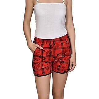 U-Light Women Printed Shorts | Lounge Shorts | Night Wear Shorts For Daily Use - Uncategorized | Buy online on ZillyBuy