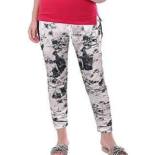 U-Light Women Cotton Printed Trouser With Rib - Uncategorized | Buy online on ZillyBuy