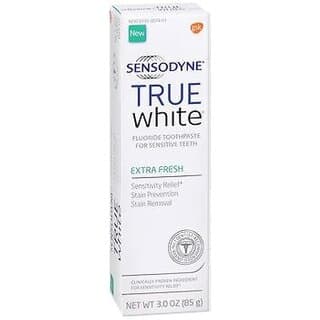 Sensodyne True White Fluoride Toothpaste For Sensitive Teeth Extra Fresh Flavor - Oral Care | Buy online on ZillyBuy