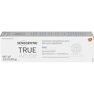 Sensodyne True White Fluoride Toothpaste for Sensitive Teeth, Mint - Oral Care | Buy online on ZillyBuy