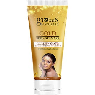 Globus Naturals Gold Peel Off Mask For Golden Glow Enriched with Saffron  VitaminE Brightening  Radiance Suitable For All Skin Types 75 g - Skin Care - Face Cleansers | Buy online on ZillyBuy
