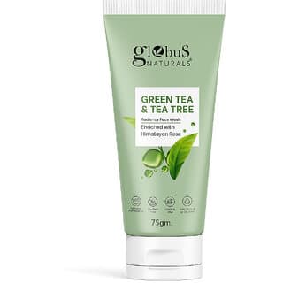 Green Tea  Tea Tree Radiance Face Wash Enriched with Himalayan Rose Ayurvedic Preparation Paraben Free Gentle  Mild Suitable for Normal to Oily Skin 75 gm - Skin Care - Face Cleansers | Buy online on ZillyBuy
