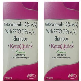 Ketoquick Anti Dandruff Shampoo Pack Of-2 - Shampoos and Conditioners | Buy online on ZillyBuy